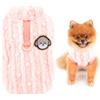 SMALLLEE_LUCKY_STORE Simpatico maglione in pile Sherpa, caldo cappotto per cani di piccola taglia, morbido pullover con anello a D, felpa elastica invernale e autunnale Yorkie Chihuahua, rosa, S
