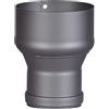FIREFIX RD150/Ü7 - Prolunga da 80 a 120 con guarnizione per tubi fumatori da 2 mm di spessore, laccato grigio scuro, da 80 mm di attacco da parete a 120 mm