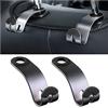 JNNJ 2 Pezzi Ganci Poggiatesta Auto, Auto Gancio Organizer, Ganci Organizzatore Conservazione per Sedile Posteriore, Universale Ganci Auto Sedile per Borse Della Spesa Vestiti Bottiglie(Nero)