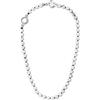GAVU Collana Girocollo da Donna in Pietre Naturali con Chiusura OT in Acciaio Inox, Collana da Donna con Perline di Howlite Annodate a Mano