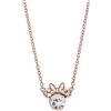 Disney Collana Bambine con Minnie Mouse in Argento e Zirconi (Minnie)