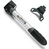 SKS Germany TWINJEX mini pompa, pompa d'aria per bicicletta con supporto per la pompa (attacco valvola: AV, SV, DV e MULTI VALVE, pressione massima: 10 bar / 144 PSI, cappuccio di protezione), Nero