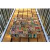 THE ART BOX 88 x 88 x 12 cm grande cuscino da esterno vintage patchwork grande cuccia per cani bohémien decorativo per bambini sgabello meditazione cuscino da pavimento (solo rivestimento)