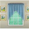 Today's Curtain Emelia Original - Coppia di festoni in voile 96,5 cm, colore blu cuneo, 152,4 x 96,5 cm (lunghezza x larghezza)