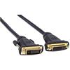 PremiumCord Cavo di prolunga DVI - 2 m, Dual Link, DVI-D (24 + 1) Femmina a Maschio, Digitale, Full HD 1080P 60Hz, Colore Nero, kpdvimf2, 2 m
