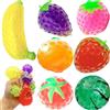 Nihexo 5cm Squishy Balls Fidget Toy, Fruit Water Bead Filled Squeeze Stress Balls, Fruit Sensory Stress Mini Ball Toy, Stress Relief for ADHD,OCD,Autism, Depressions (1Pcs)