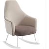 Micuna Poltrona Allattamento Moom Bianco Beige Marrone Tessuto Antimacchia