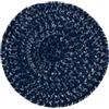 Tappeto solid rotondo blu, Ø 120 cm