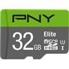 Pny 32GB Scheda MicroSDXC Pny Lite con adattatore [P-SDU32GU185GW-GE]