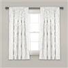 Lush Decor Avon - Tenda per finestra, colore avorio, per soggiorno, sala da pranzo, camera da letto (singola), 137 x 160 cm (larghezza x lunghezza), colore: bianco