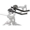 M-Wave Tri Bar Aero H, M-Wave, Alloy, Black, For 31.8 Mm Handlebar, With Adapter For 25.4 Mm, With Clip-On Arm Rest (Width Adjustable) And Detachable Pads, Slightly Bended Arms With Scale, On Card