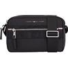 Tommy Hilfiger Borsa a Tracolla Uomo Elevated Nylon Reporter Media, Multicolore (Black), Taglia Unica