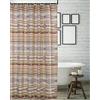 Barefoot Bungalow Greenland Home Fashions Phoenix - Tenda da doccia, 183 x 183 cm, colore: Marrone chiaro