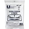 Uboxes Copridivano (2 Pezzi) - 114,3 x 386,1 cm - Borse per trasloco e stoccaggio