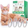 Uocasi Collare per gatti (confezione da 4), collare per gatti con ingredienti naturali estratti, collare per gatti impermeabile regolabile per gattini di taglia media e grande