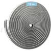 ZhenSFlourish Guarnizione a Spazzola, Paraspifferi Spazzola 10M, 9mm(L) x 9mm(P), Grigio, Adesivo Autoadesivo