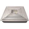 PME - Teglia Professionale Quadrata in Alluminio Anodizzato 30 x 30 x 7.5 cm