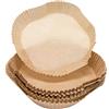 Nerthus FIH 1181 Vassoi Carta per Friggitrice Ad Aria 100 Unità Antiaderenti Monouso 20X20 Cm Cucina