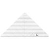 Pssopp Righello Triangolare Acrilico, Righello Triangolare Patchwork Righello Quilting Buona Tenacità Disegni Trapunta Strip Tube Righello per Cucire La Casa, 9.2 X 4.8in