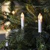 Lights4fun - Catena Prolungabile di 20 Luci LED a Candela per Albero di Natale