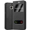 Cadorabo Custodia Libro per Samsung Galaxy S7 in Nero COMETA - con Funzione Stand e Chiusura Magnetica - Portafoglio Cover Case Wallet Book Etui Protezione