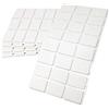 Adsamm® / 120 x feltrini autoadesivi/Bianco / 25x35 mm/Rettangolare/piedini per mobili in feltro da 3.5 mm di spessore/pad protettivi per arredi