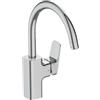 Ideal Standard BD334AA Miscelatore da Cucina, Cromo, Bocca Alta - h 209mm