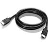 Lenovo 2.0m HDMI cavo HDMI 2 m HDMI tipo A (Standard) Nero
