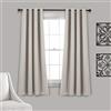 Lush Decor Coppia di tende oscuranti isolate con occhielli, 132 x 160 cm (larghezza x lunghezza), design classico e moderno, decorazione per finestre, per soggiorno, camera da letto o sala da pranzo