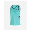 Fila Match Line W - T-shirt Tennis - Donna - Azzurro