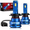 wattstar Lampadine a LED H7, kit di conversione per fari da 10000 lms, fari abbaglianti 50 W, bianco puro 6500 K, chip CSP USA, confezione da 2 lampadine a LED, 10000 lms, 50 W, confezione da 2 pezzi