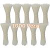 Gocableties - Fascette Cavi 100 mm x 2,5 mm 1000 Pezzi bianche/trasparenti | Fascette in nylon resistenti e autobloccanti - Bianche/trasparenti, per casa, ufficio, garage e fai da te