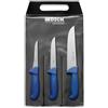Dick F. DICK 82559000 - Set di coltelli ErgoGrip da 3 pezzi (coltello da disosso da 13 cm, larghezza 15 cm, lama da 21 cm, HRC 56°)