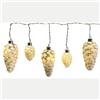 Giocoplast Natale 5 Deco Pigne vt C/luce led a Batteria da Interno Lungo 80 cm
