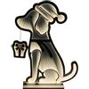 Giocoplast Natale Cagnolino 80 cm led Bianco Caldo Ip44 Infinity