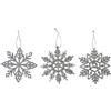 Giocoplast Natale Fiocco di Neve Glitter Argento 10cm ass Prezzo Caduno Indicare Modello