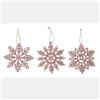 Giocoplast Natale Fiocco Glitter Rose Gold 10 cm Ass. Prezzo Caduno Indicare Modello