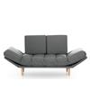 EvergreenWeb Divano 2 posti con Materasso Futon - Monique Grigio
