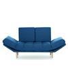 EvergreenWeb Divano 2 posti con Materasso Futon - Monique Blu