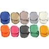 Corredocasa Coprisedia Coprisedia Coppia (2 Pezzi) Cuscini per Sedia Sfoderabili con Zip Disponibili Quadrati/Rotondi Voilà e Lacci (Giallo, Rotondo)