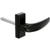 Amig - Poignée de porte d'intérieur avec Rosace | Pognée Modèle Delta | 121 x 72 mm | Élégant et Simple | Taille du carré 8 mm | Poignée Ergonomique | Aluminium Noir