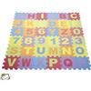 HUOLE Tappeto Puzzle per Bambini,36 Pezzi Puzzle,Tappeto Gioco per Neonato in EVA Antiscivolo Non Tossico Puzzle con Lettere e Numeri,Certificato CE,Multicolore