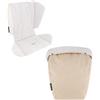 TWISTSHAKE Set di coprisedili e coprigambe per passeggino, colore: beige