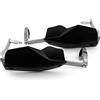 evomosa Protezione per la mano della moto 22MM 28MM Protezione per la maniglia Protezione per la protezione della mano del manubrio per motocicletta Scooter antivento (Nero)