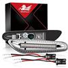 WinPower LED Dinamico Marcatore laterale Indicatore di direzione Lampeggiante sequenziale Senza errori Compatibile con BMW E90 E91 E92 E93 E60 E87 E82 E46 ecc., 2 Pezzi