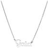 NADIR Collana Unisex Nome in Argento 925% Anallergico Made in Italy (Gaia)
