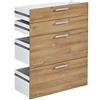 FMD Möbel CALVIA 14 2 cassetti, 2 estratti, legno vecchio Nb, rettangolare