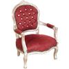 Biscottini Poltrona barocca 72x50x50 cm | Sedie luigi XVI | Poltrone salotto stile francese