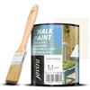 JOVIRA PINTURAS Chalk Paint - Vernice gessata all'acqua opaca + Pennello speciale per legno. Rinnovate i vostri mobili con creatività. (750 Millilitri, Bianco Antico + Pennello) C-16-K
