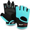 BEAST RAGE Guanti da fitness traspiranti per uomo e donna, guanti per sollevamento pesi, bodybuilding, palestra, esercizio antiscivolo, crossfit bodybuilding, ciclismo (L, ROSA)